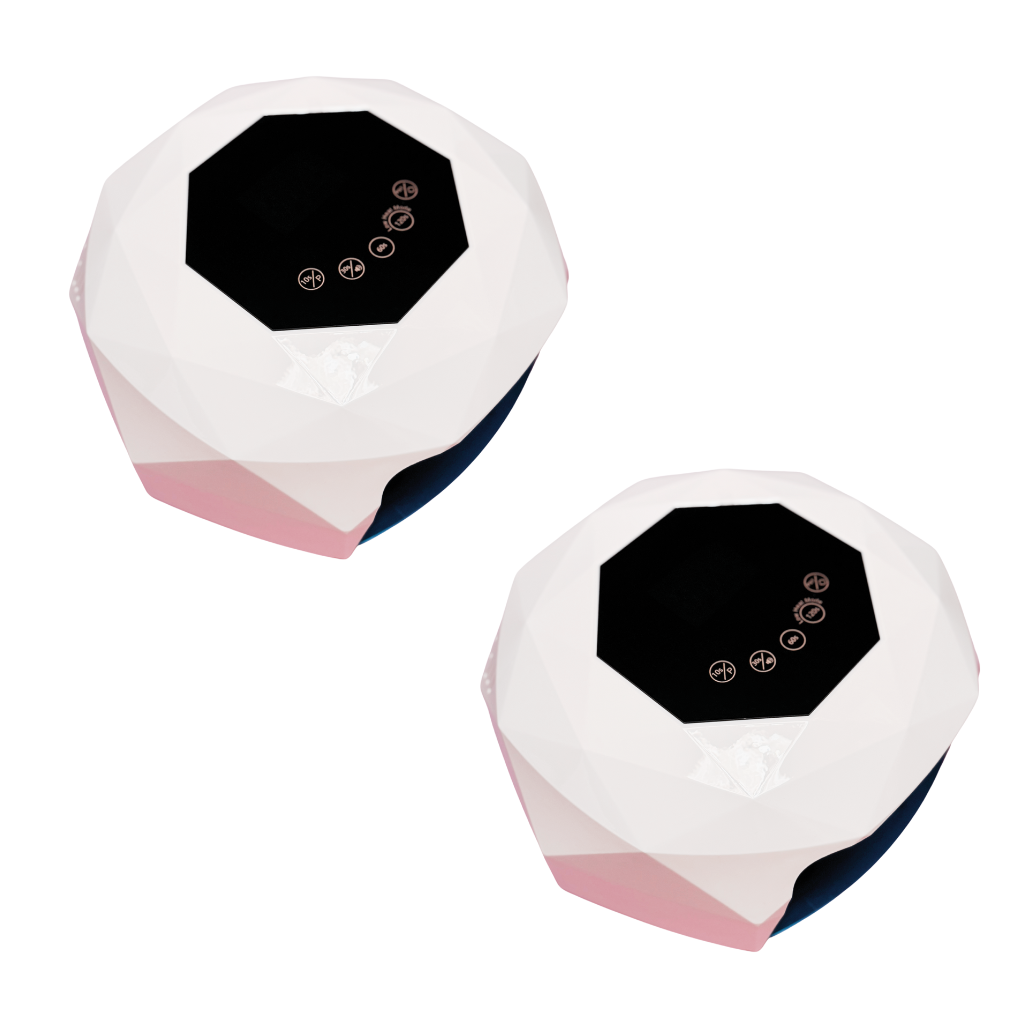 Studio Amelie UV/LED Lampe 48 W Diamond – Facetten-Design mit Display, Dual-LED Technologie und Magnetboden.