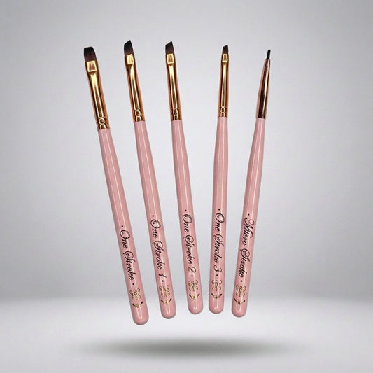 One Stroke Pinsel Set von Studio Amelie für florale Nailart