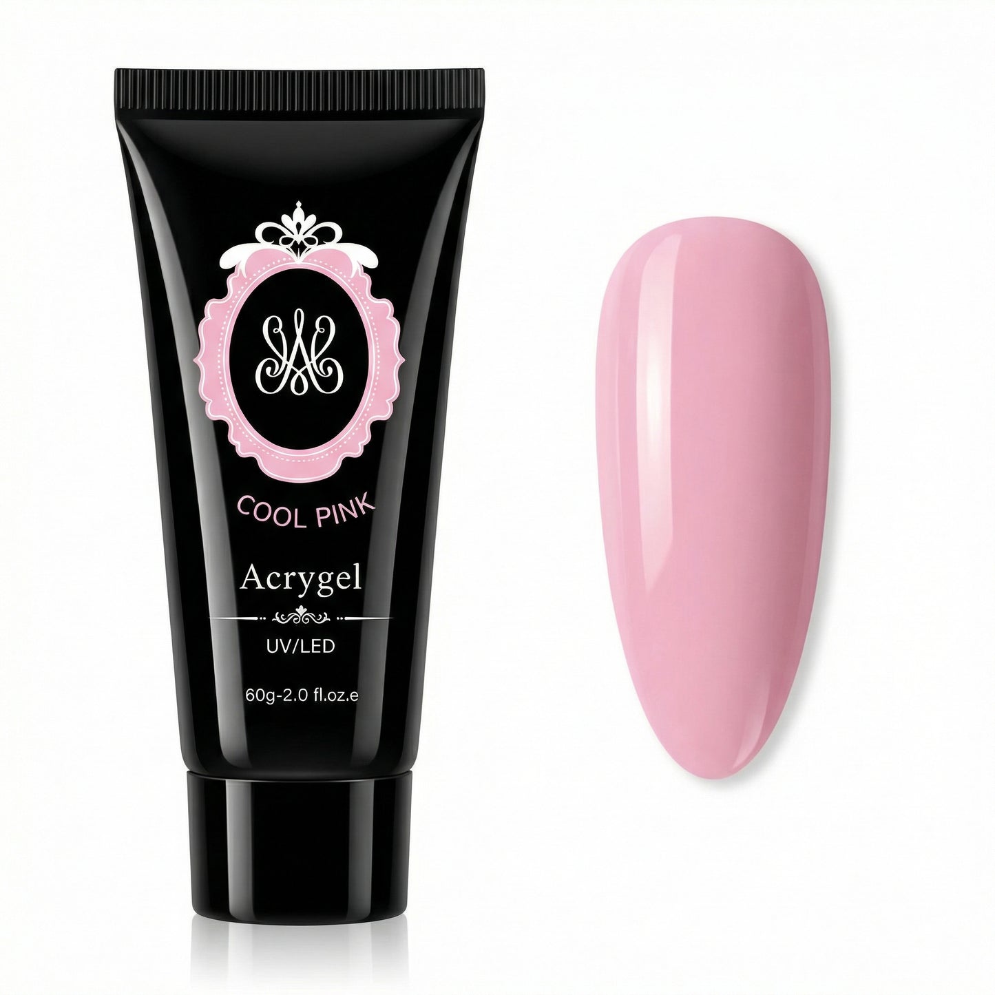 Studio Amelie Acrygel Tube in der Farbe Cool Pink – HEMA- & TPO-freies PolyGel für professionelle Nagelmodellage, 60g.