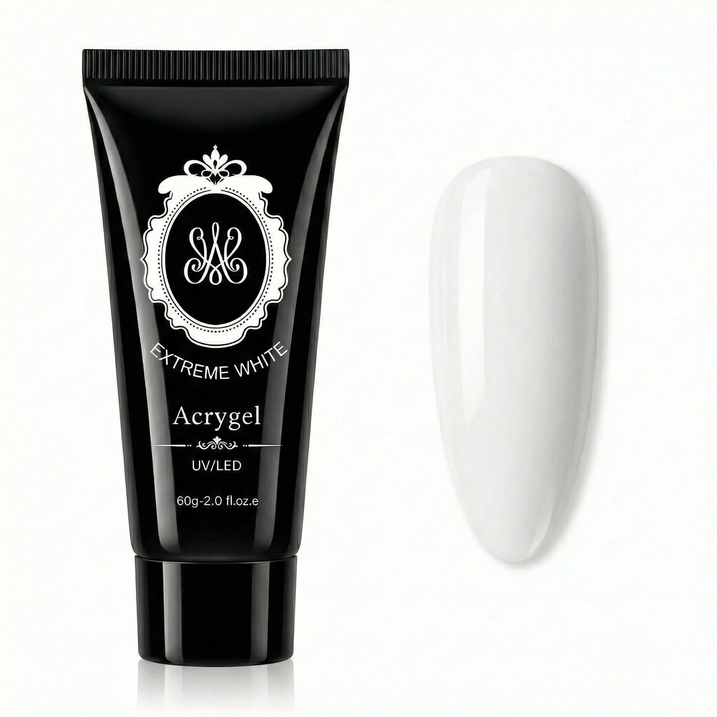 Studio Amelie Acrygel Tube in der Farbe Extreme White – HEMA- & TPO-freies PolyGel für professionelle Nagelmodellage, 60g.