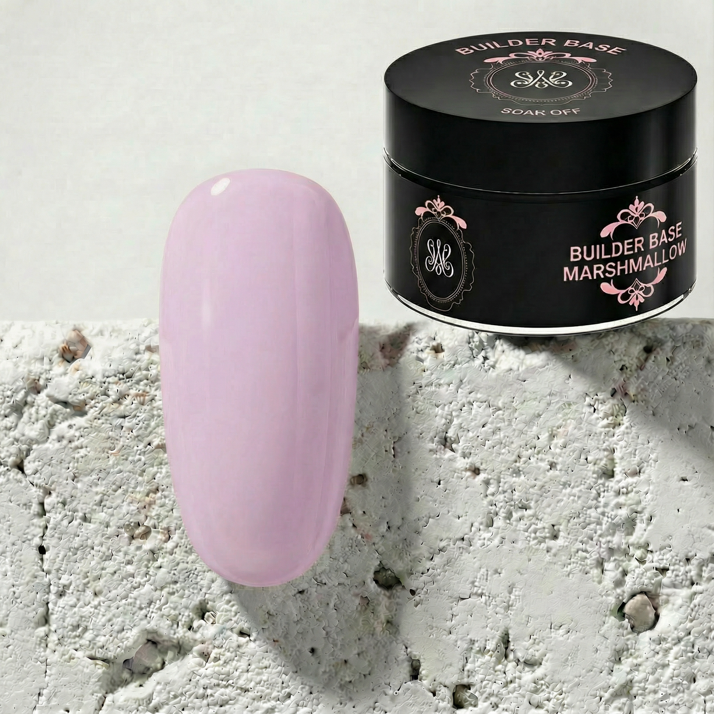 Studio Amelie Builder Base Marshmallow – Sanfter, milchig-violetter Pastellton für moderne Fullcover-Designs und maximale Stabilität.