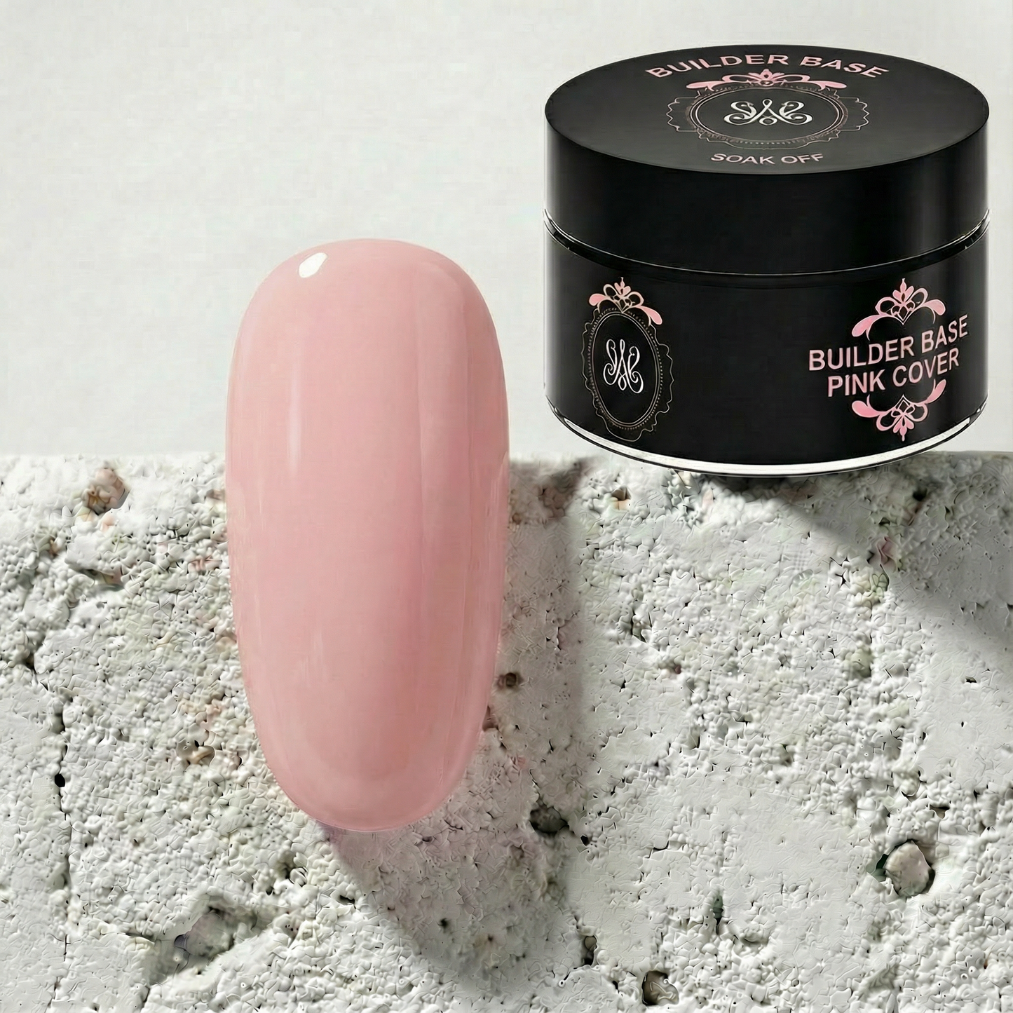 Studio Amelie Builder Base Pink Cover – Hochdeckendes, zartrosa Camouflage-Gel für eine perfekte Nagelbett-Optik und stabile Verstärkung.