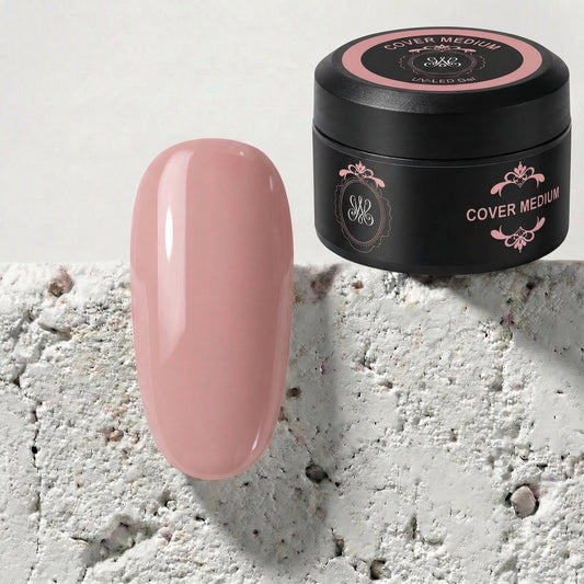 Cover Medium selbstnivellierendes Refill-Gel von Studio Amelie – natürlicher Nude-Ton für effiziente Auffüllarbeiten