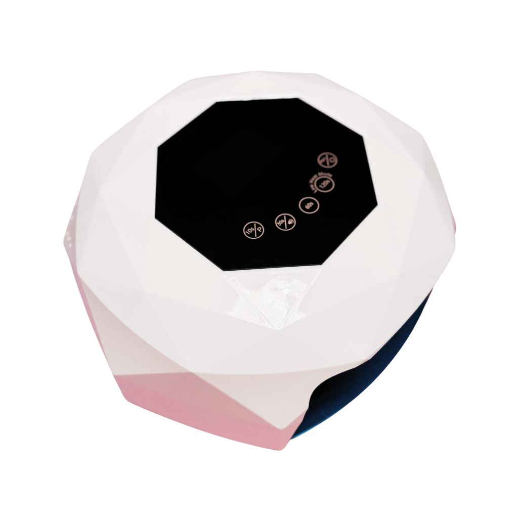 Studio Amelie UV/LED Lampe 48 W Diamond – Facetten-Design mit Display, Dual-LED Technologie und Magnetboden.