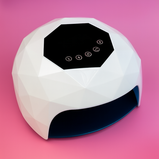 Studio Amelie UV/LED Lampe 72 W Diamond – Facetten-Design mit Display, Dual-LED Technologie und Magnetboden.