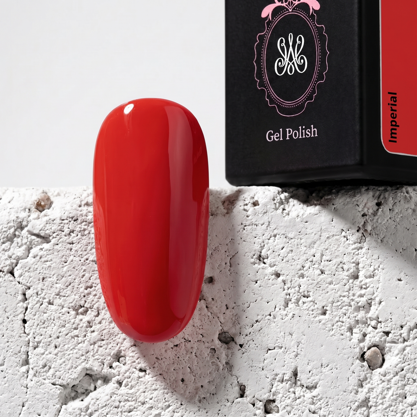 Studio Amelie Soak-Off Color Gel – Farbton Imperial, leuchtendes Rot mit Hochglanzfinish