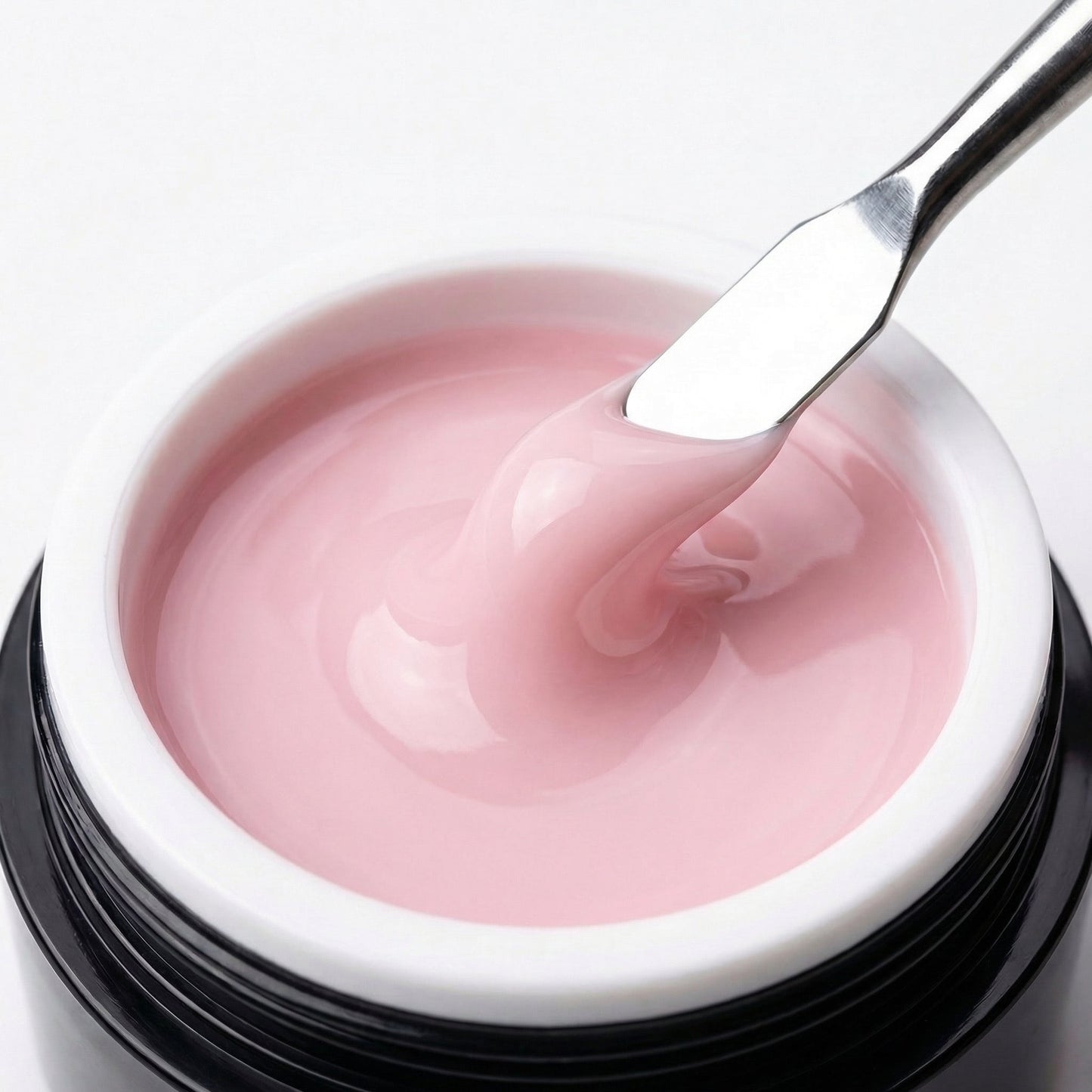Studio Amelie Lace No-File Cover Gel – hellstes, milchiges Rosé-Nude der No-File-Serie.