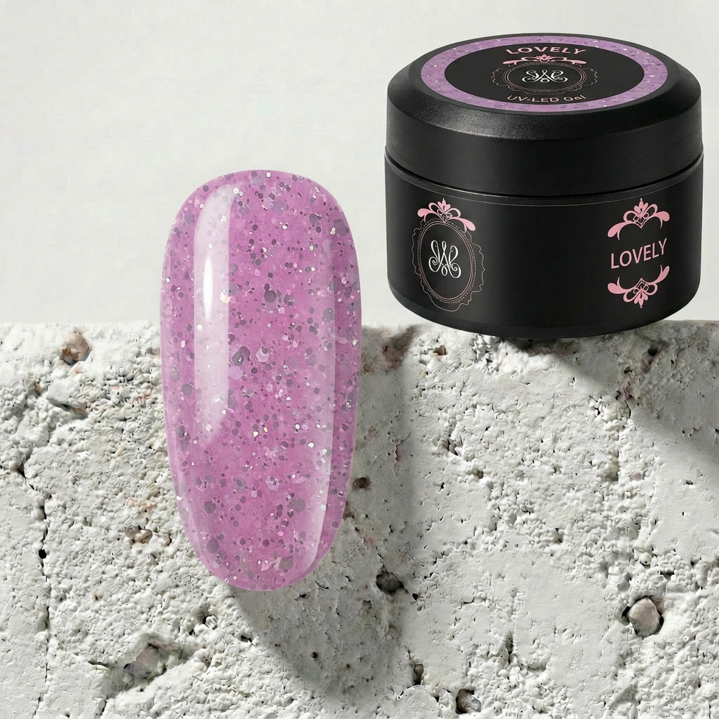 Studio Amelie Lovely UV-Gel – zartes, romantisches Aufbaugel mit feinem Glanz für ein gepflegtes Nagelstyling.