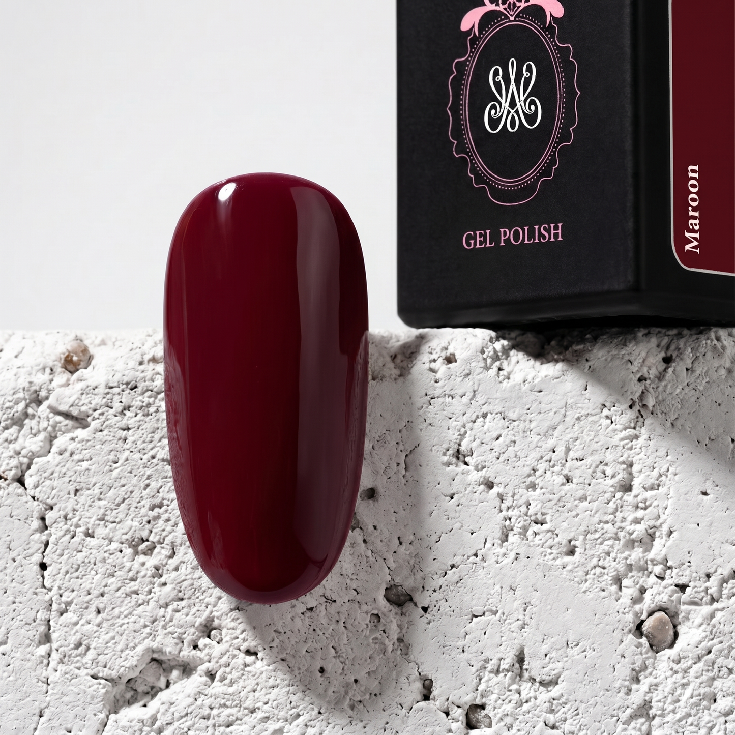 Studio Amelie Soak-Off Color Gel – Farbton Maroon, klassisches Bordeaux mit Hochglanzfinish