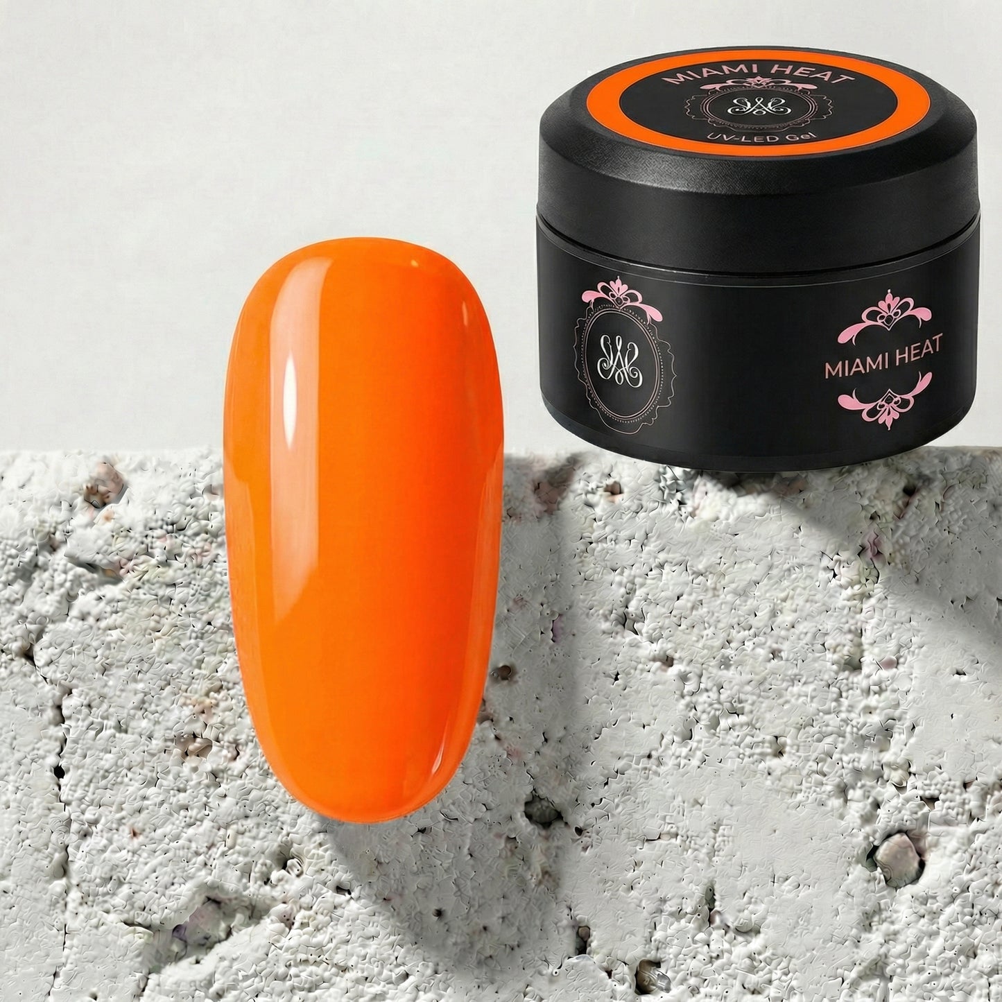Neon UV Builder Gel Miami Heat – Knalliges Neon-Orange für ausdrucksstarke Fullcover-Looks.