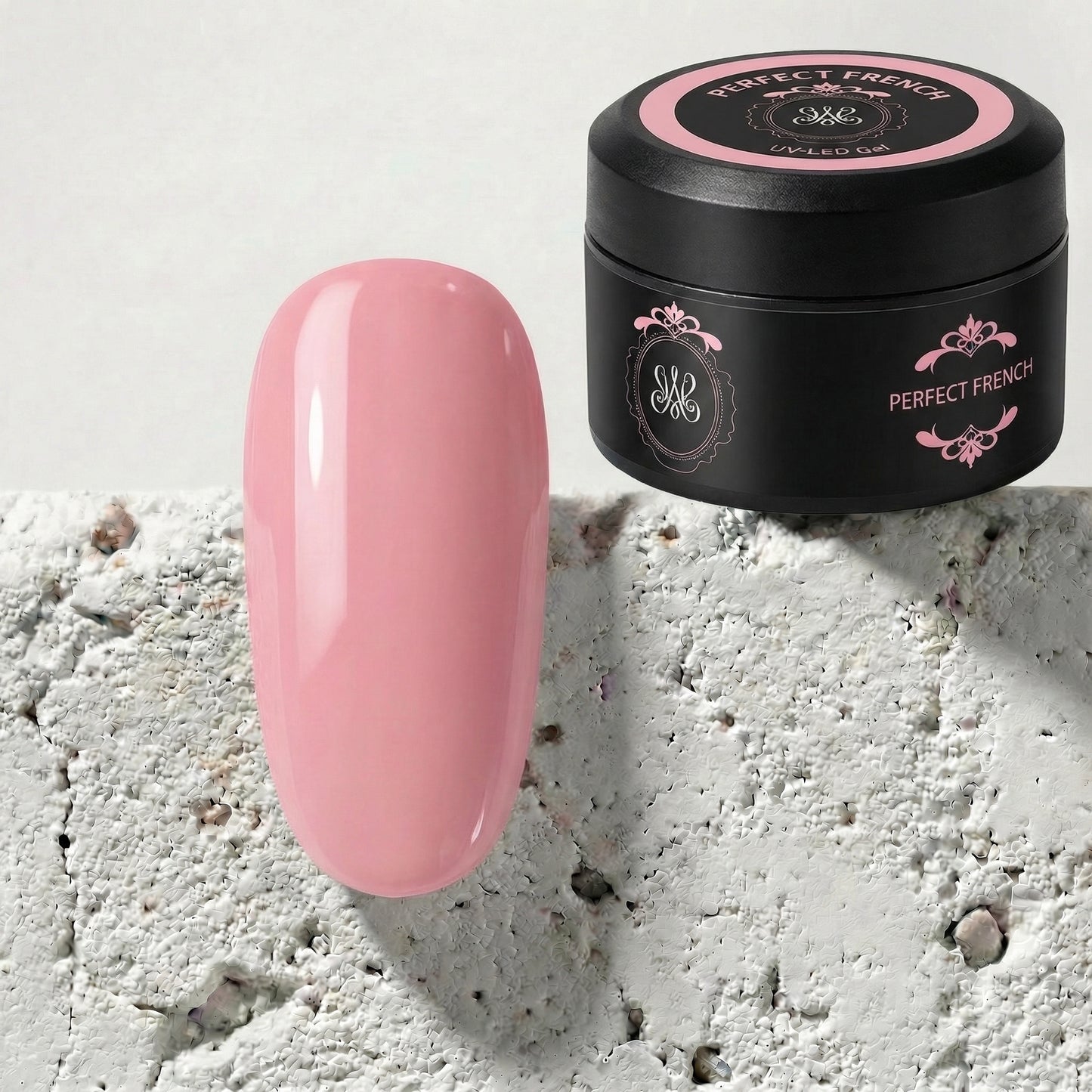 Perfect French Premium No-File Gel von Studio Amelie – No-File-Technologie für staubfreie und schnelle French-Modellagen