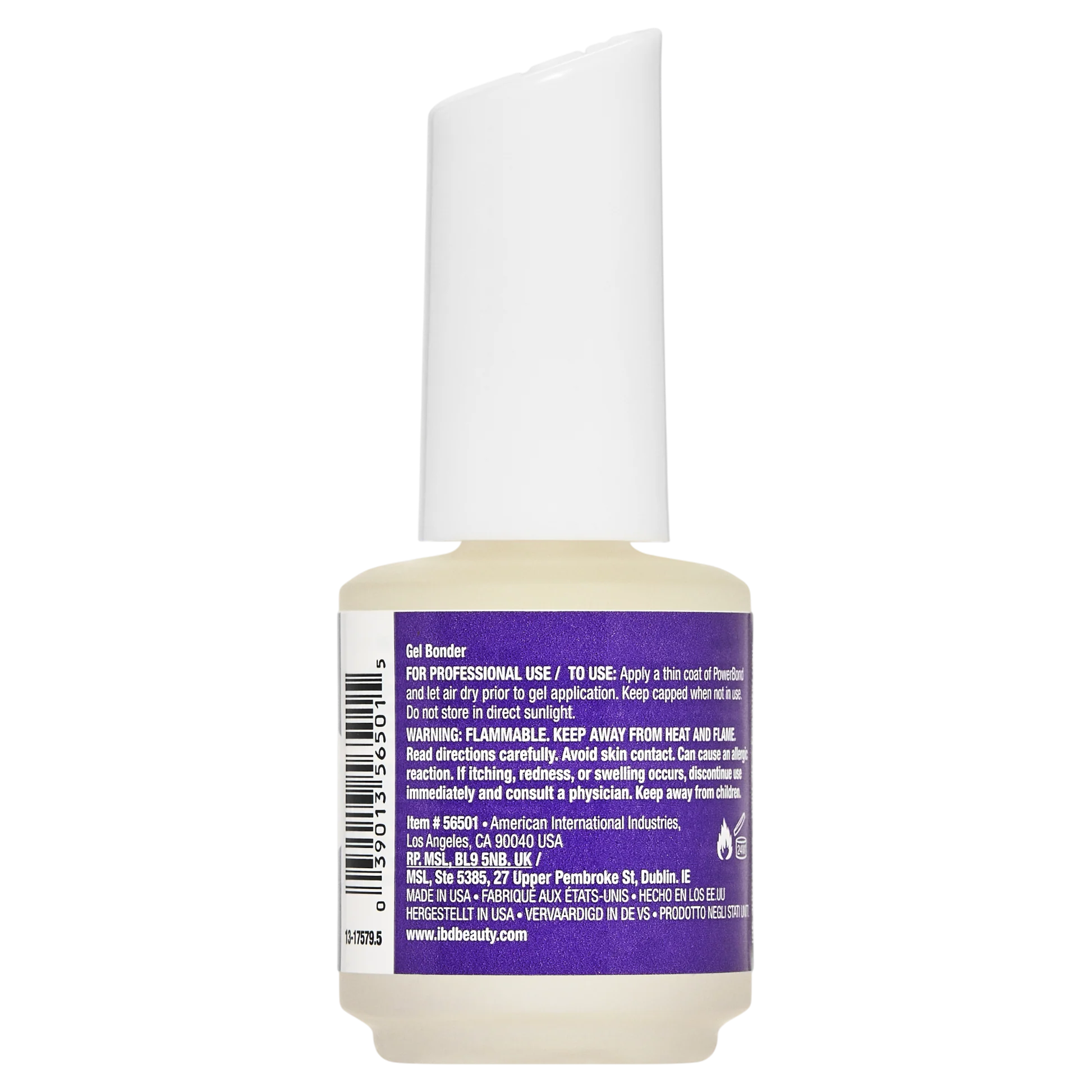 ibd PowerBond 14ml Bonder von ibd – seitliche Ansicht der Flasche