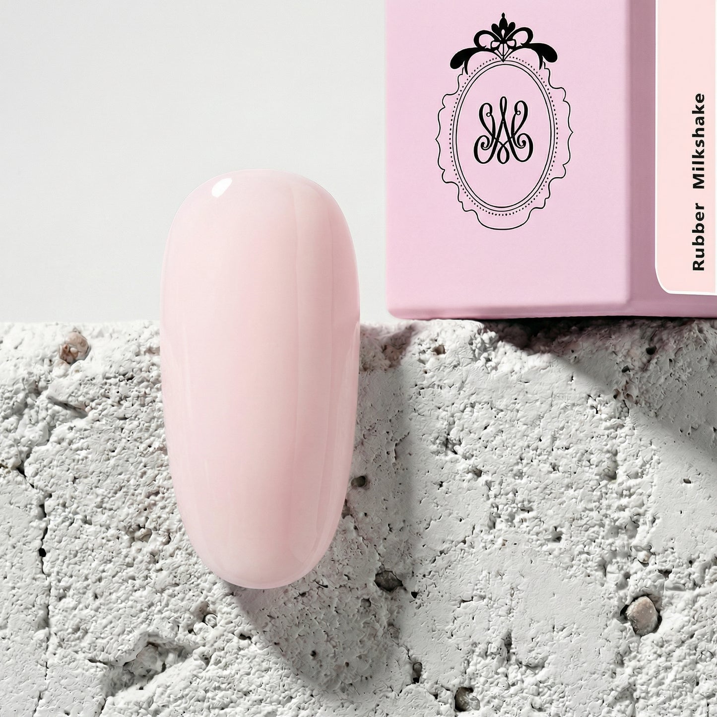 Studio Amelie Rubber Base Gel – Farbton Milkshake, zart milchiges Nude