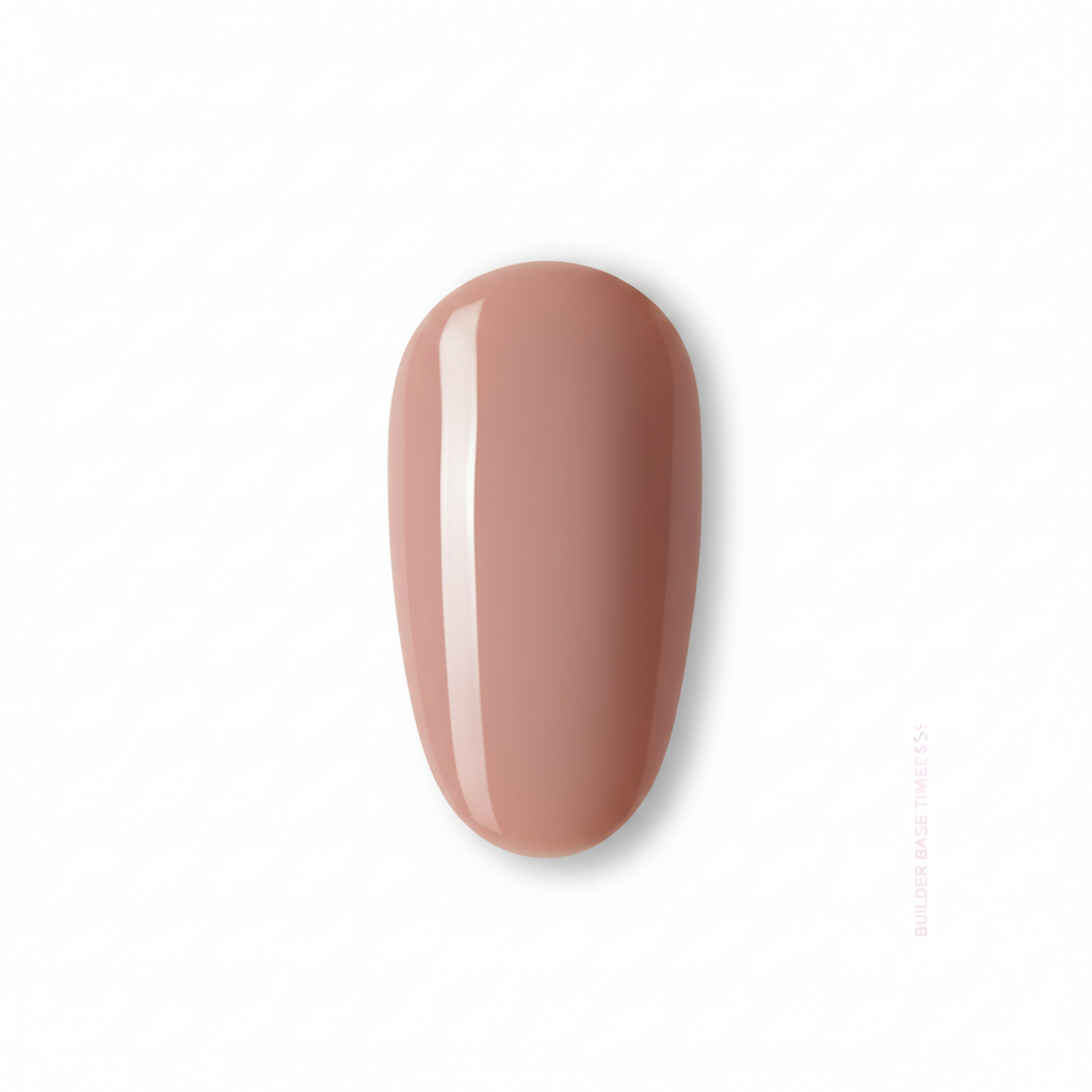 Rubber Base Gel Timeless in gedecktem Mauve-Nude, selbstnivellierendes Soak-Off Rubber Base Gel