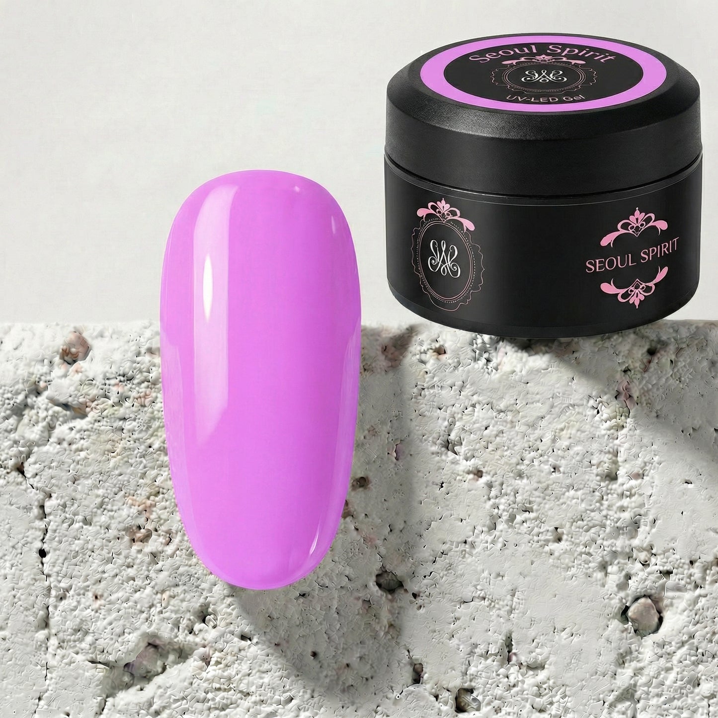 Neon UV Builder Gel Seoul Spirit – Kräftiges Neon-Lila mit Jelly-Finish, perfekt für moderne Modellagen.