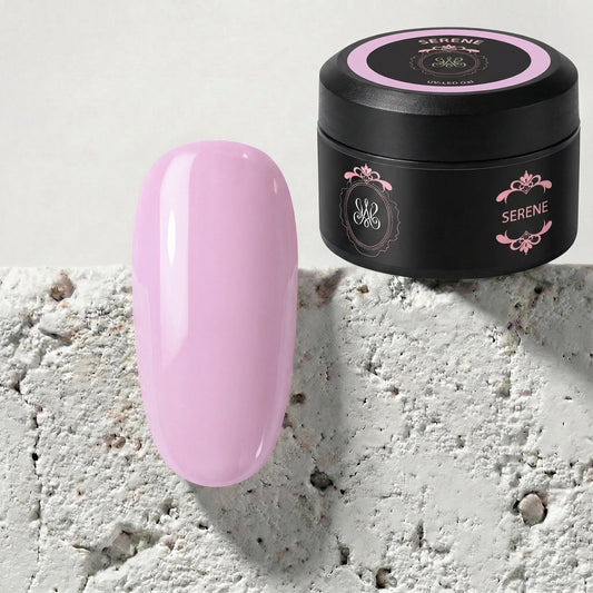 Serene Premium No-File Gel von Studio Amelie – eleganter Nude-Ton für schnelle und staubfreie Modellagen