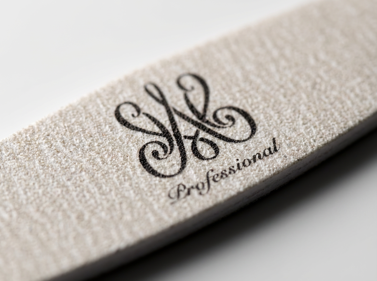 Professionelle Boat‑Nagelfeile 150/180 mit gebogener Silhouette und robuster Textur für präzises Formen und Glätten.